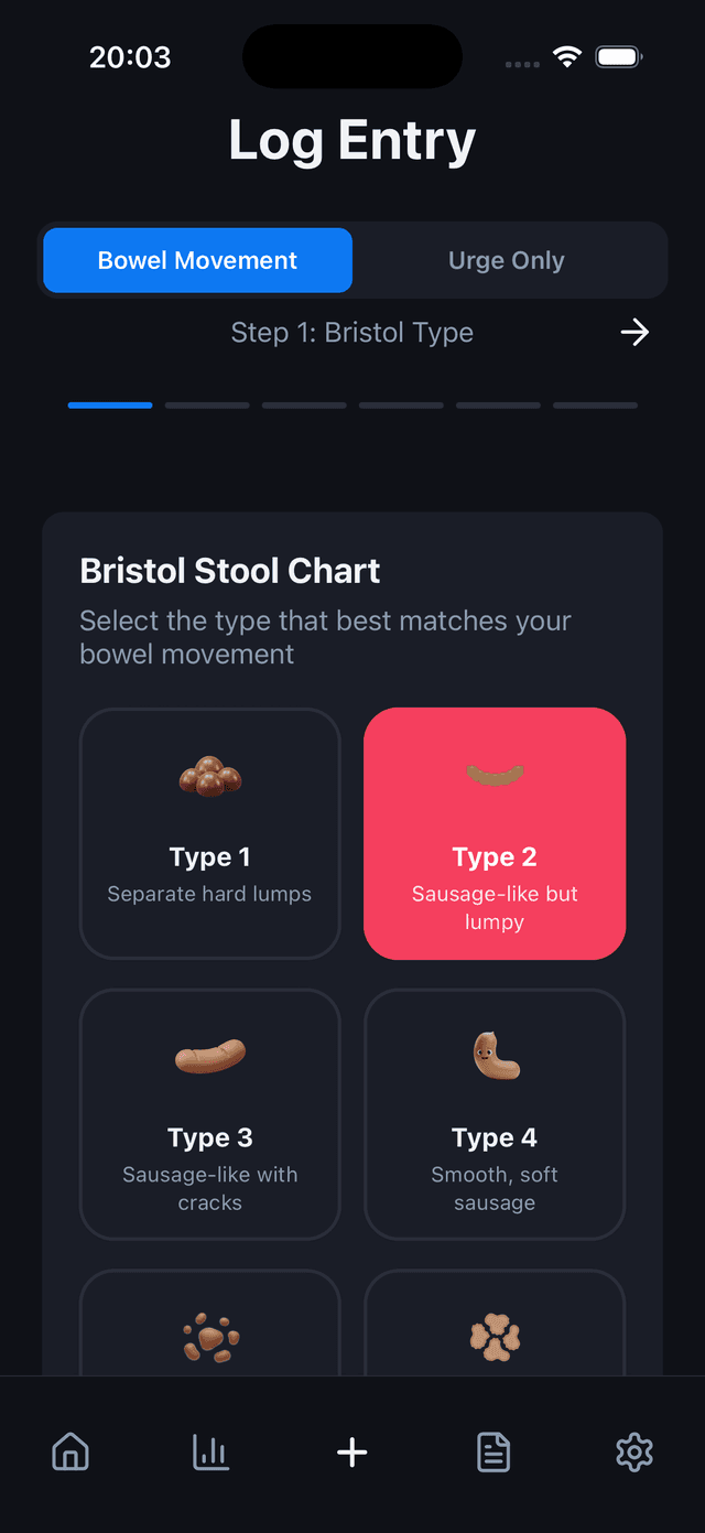 GutLog App Screenshot