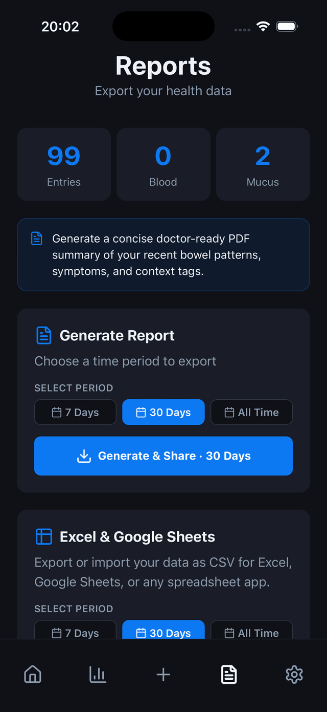 GutLog App Screenshot